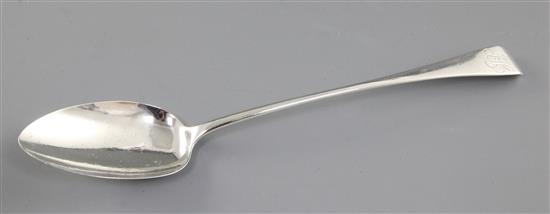 A George III silver Old English pattern basting spoon, Length 305mm Weight 3oz/95grms